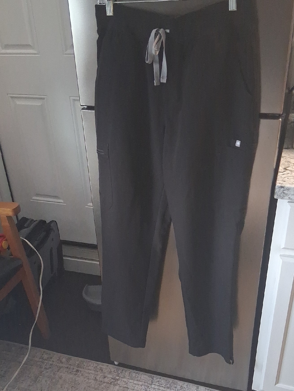 Figs Black High Waist Yola Skinny Pants